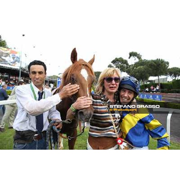 Djordje Perovic on Refuse to Bobbin wins the Premio Presidente della Repubblica GBI Racing Rome, Capannelle racecourse,11th may 2014 photo Stefano Grasso