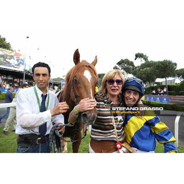Djordje Perovic on Refuse to Bobbin wins the Premio Presidente della Repubblica GBI Racing Rome, Capannelle racecourse,11th may 2014 photo Stefano Grasso