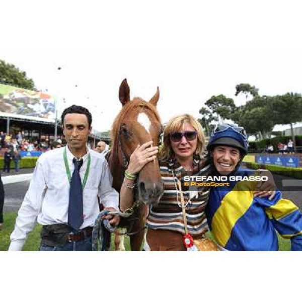 Djordje Perovic on Refuse to Bobbin wins the Premio Presidente della Repubblica GBI Racing Rome, Capannelle racecourse,11th may 2014 photo Stefano Grasso