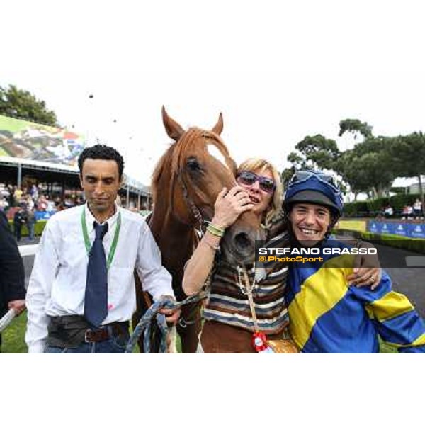 Djordje Perovic on Refuse to Bobbin wins the Premio Presidente della Repubblica GBI Racing Rome, Capannelle racecourse,11th may 2014 photo Stefano Grasso