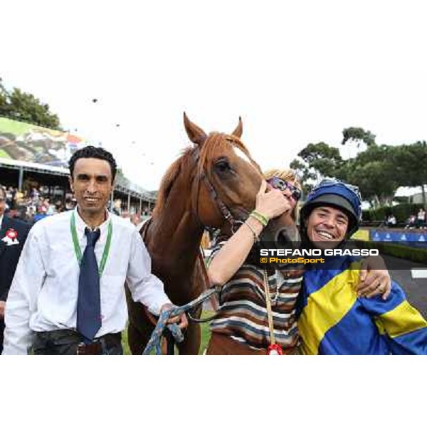Djordje Perovic on Refuse to Bobbin wins the Premio Presidente della Repubblica GBI Racing Rome, Capannelle racecourse,11th may 2014 photo Stefano Grasso