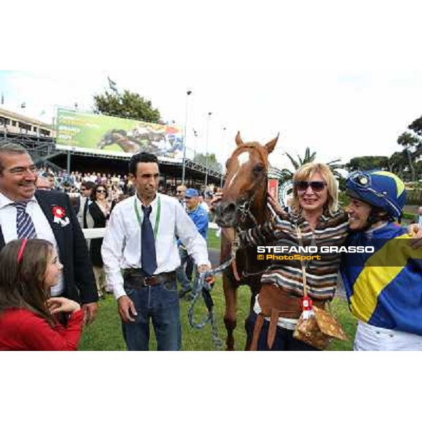 Djordje Perovic on Refuse to Bobbin wins the Premio Presidente della Repubblica GBI Racing Rome, Capannelle racecourse,11th may 2014 photo Stefano Grasso