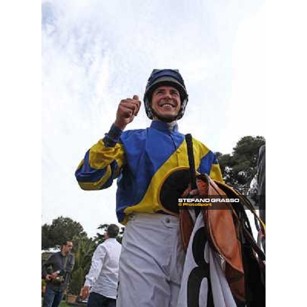 Djordje Perovic on Refuse to Bobbin wins the Premio Presidente della Repubblica GBI Racing Rome, Capannelle racecourse,11th may 2014 photo Stefano Grasso