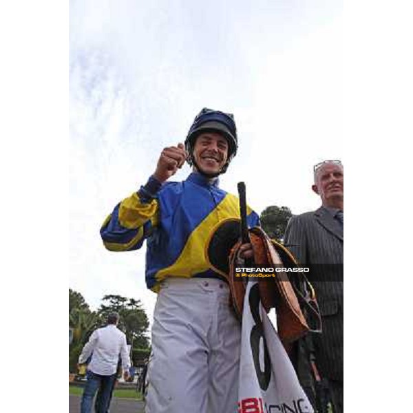 Djordje Perovic on Refuse to Bobbin wins the Premio Presidente della Repubblica GBI Racing Rome, Capannelle racecourse,11th may 2014 photo Stefano Grasso