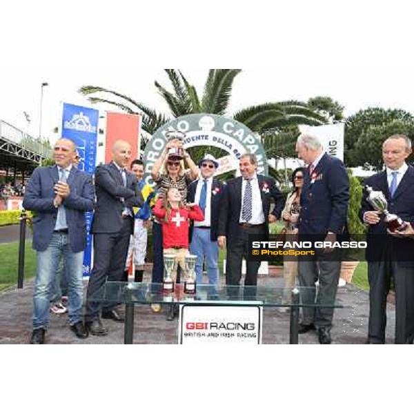 Djordje Perovic on Refuse to Bobbin wins the Premio Presidente della Repubblica GBI Racing Rome, Capannelle racecourse,11th may 2014 photo Stefano Grasso
