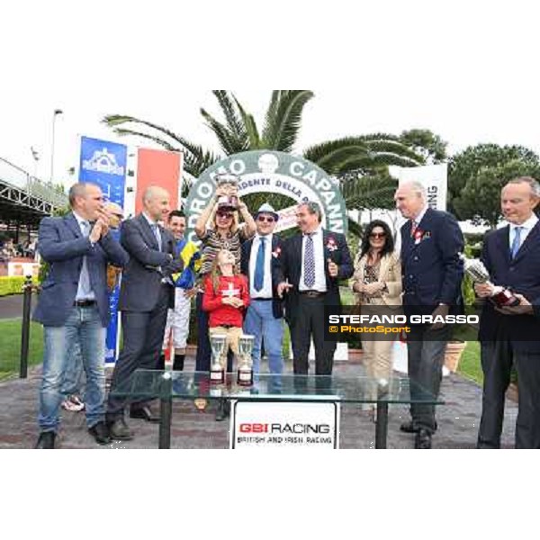 Djordje Perovic on Refuse to Bobbin wins the Premio Presidente della Repubblica GBI Racing Rome, Capannelle racecourse,11th may 2014 photo Stefano Grasso