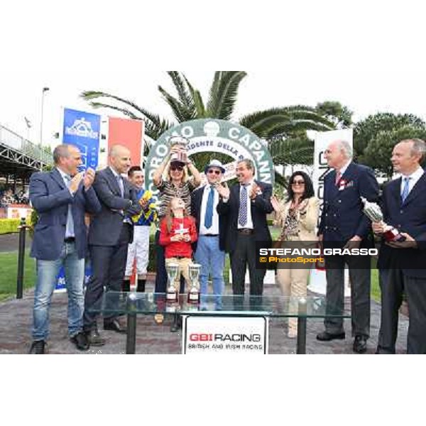 Djordje Perovic on Refuse to Bobbin wins the Premio Presidente della Repubblica GBI Racing Rome, Capannelle racecourse,11th may 2014 photo Stefano Grasso