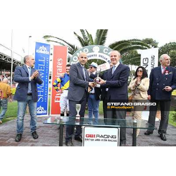 Djordje Perovic on Refuse to Bobbin wins the Premio Presidente della Repubblica GBI Racing Rome, Capannelle racecourse,11th may 2014 photo Stefano Grasso