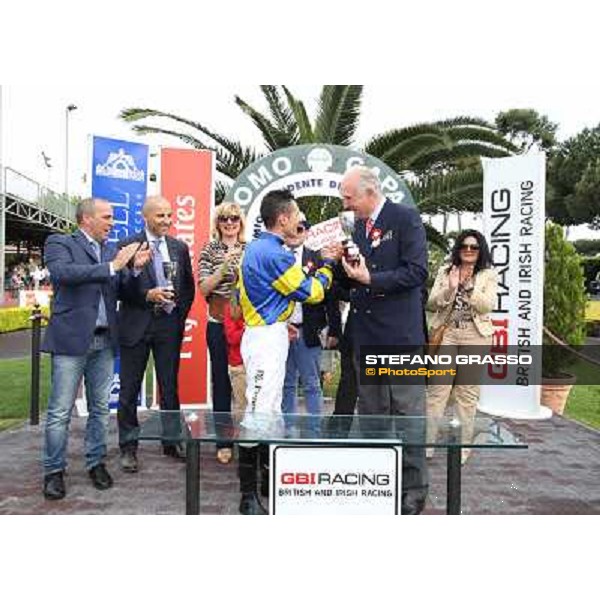 Djordje Perovic on Refuse to Bobbin wins the Premio Presidente della Repubblica GBI Racing Rome, Capannelle racecourse,11th may 2014 photo Stefano Grasso