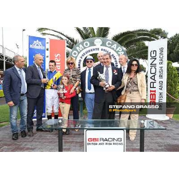 Djordje Perovic on Refuse to Bobbin wins the Premio Presidente della Repubblica GBI Racing Rome, Capannelle racecourse,11th may 2014 photo Stefano Grasso