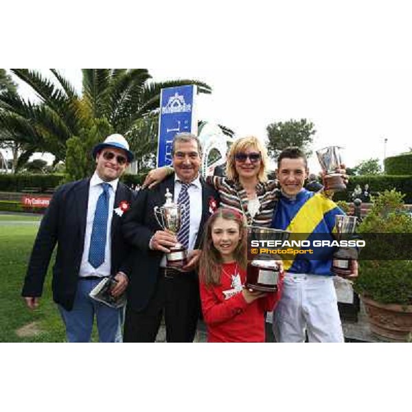 Djordje Perovic on Refuse to Bobbin wins the Premio Presidente della Repubblica GBI Racing Rome, Capannelle racecourse,11th may 2014 photo Stefano Grasso