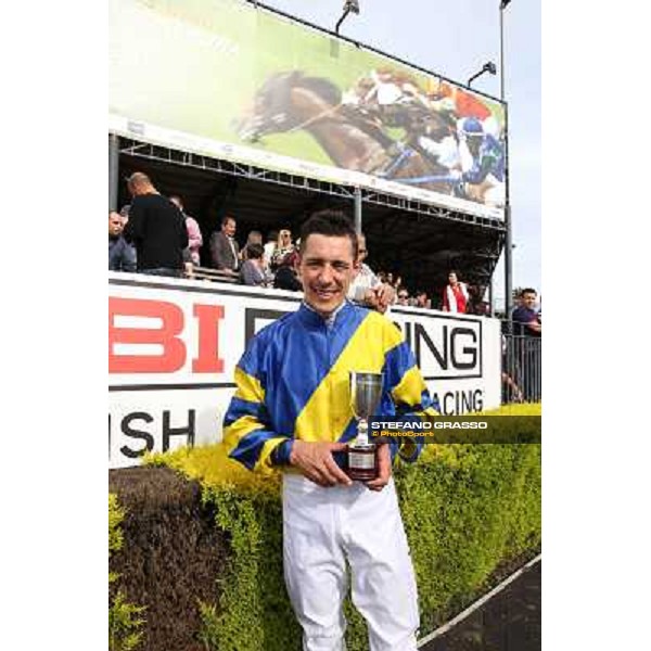 Djordje Perovic on Refuse to Bobbin wins the Premio Presidente della Repubblica GBI Racing Rome, Capannelle racecourse,11th may 2014 photo Stefano Grasso