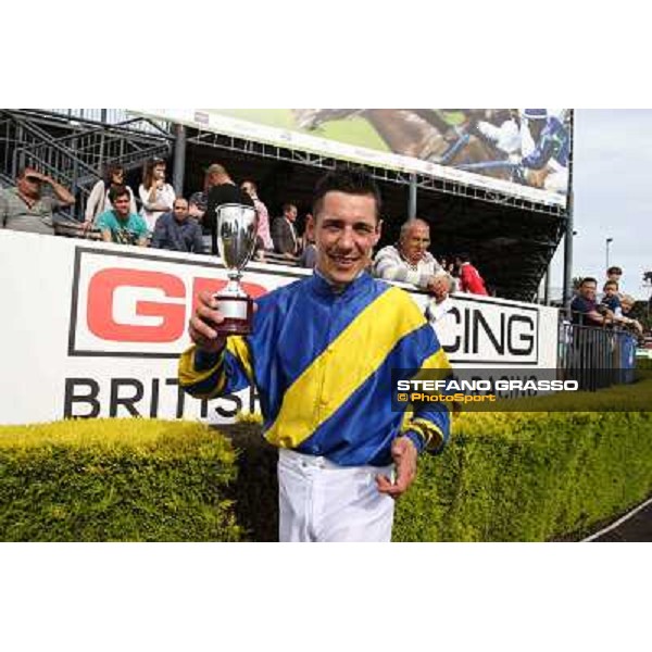 Djordje Perovic on Refuse to Bobbin wins the Premio Presidente della Repubblica GBI Racing Rome, Capannelle racecourse,11th may 2014 photo Stefano Grasso