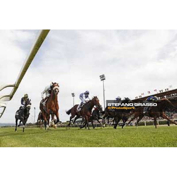 Djordje Perovic on Refuse to Bobbin wins the Premio Presidente della Repubblica GBI Racing Rome, Capannelle racecourse,11th may 2014 photo Stefano Grasso