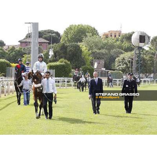 Djordje Perovic on Refuse to Bobbin wins the Premio Presidente della Repubblica GBI Racing Rome, Capannelle racecourse,11th may 2014 photo Stefano Grasso