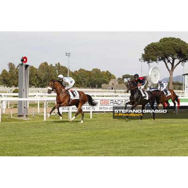 Djordje Perovic on Refuse to Bobbin wins the Premio Presidente della Repubblica GBI Racing Rome, Capannelle racecourse,11th may 2014 photo Stefano Grasso