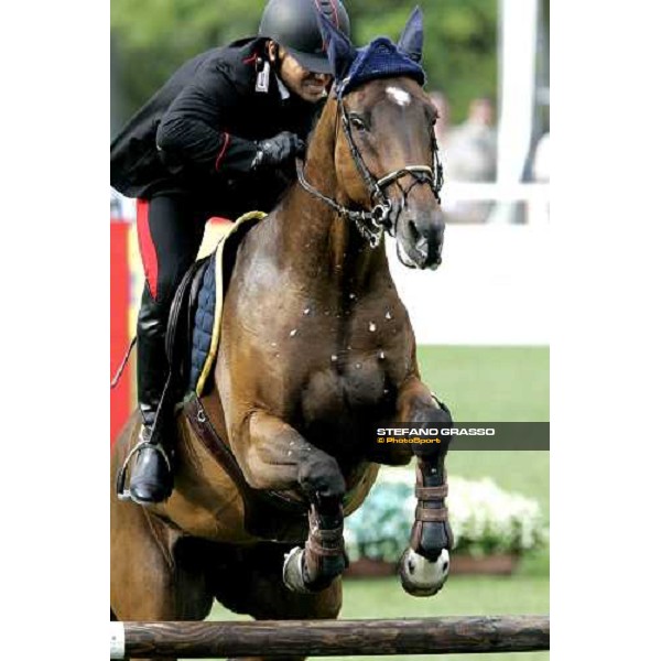 Bruno Chimirri on Landknecht during the Final Team Competition of Fei European Jumping Championship San Patrignano 22nd july 2005 ph. Stefano Grasso