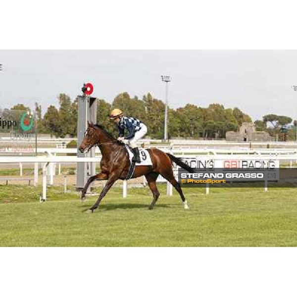 Djordje Perovic on Refuse to Bobbin wins the Premio Presidente della Repubblica GBI Racing Rome, Capannelle racecourse,11th may 2014 photo Stefano Grasso