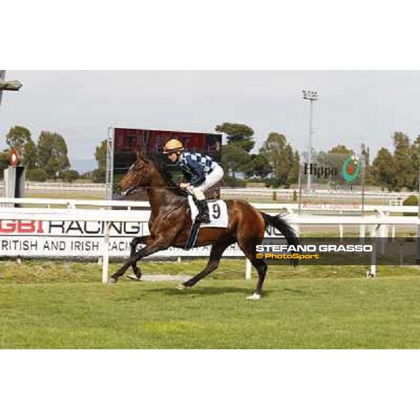 Djordje Perovic on Refuse to Bobbin wins the Premio Presidente della Repubblica GBI Racing Rome, Capannelle racecourse,11th may 2014 photo Stefano Grasso