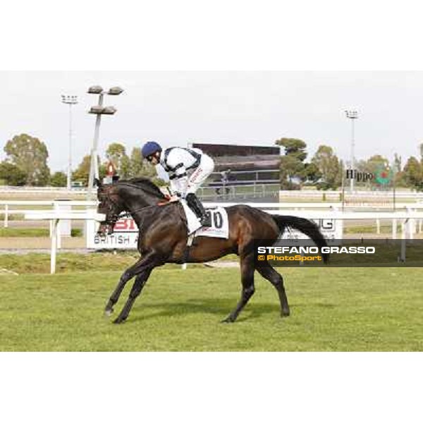 Djordje Perovic on Refuse to Bobbin wins the Premio Presidente della Repubblica GBI Racing Rome, Capannelle racecourse,11th may 2014 photo Stefano Grasso