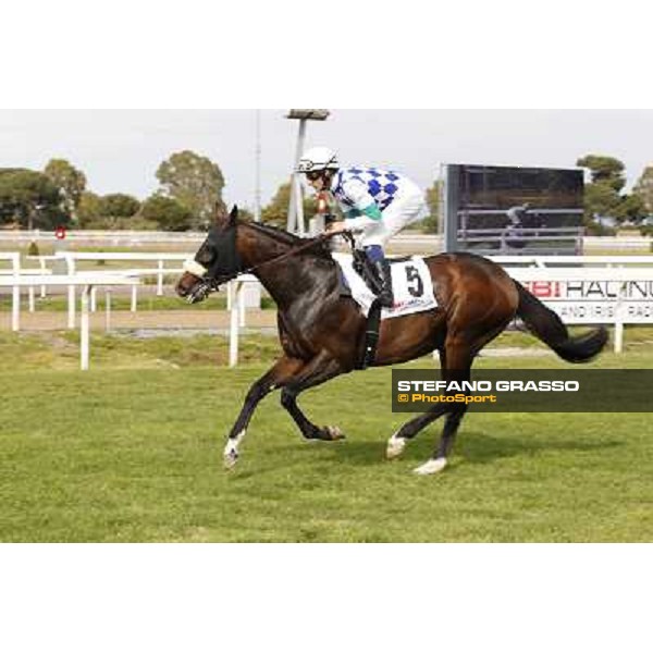 Djordje Perovic on Refuse to Bobbin wins the Premio Presidente della Repubblica GBI Racing Rome, Capannelle racecourse,11th may 2014 photo Stefano Grasso