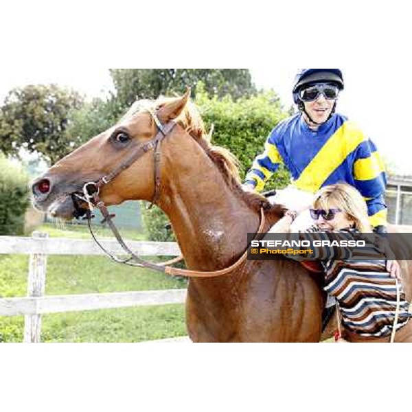 Djordje Perovic on Refuse to Bobbin wins the Premio Presidente della Repubblica GBI Racing Rome, Capannelle racecourse,11th may 2014 photo Stefano Grasso