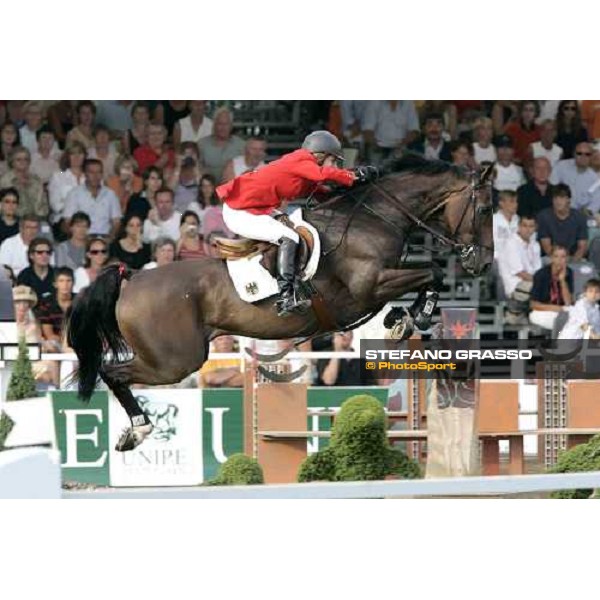 Meredith Michaels-Beerbaum on Checkmate during the Final Team Competition of Fei European Jumping Championship San Patrignano 22nd july 2005 ph. Stefano Grasso