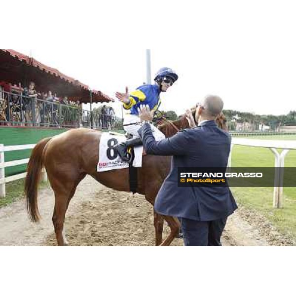 Djordje Perovic on Refuse to Bobbin wins the Premio Presidente della Repubblica GBI Racing Rome, Capannelle racecourse,11th may 2014 photo Stefano Grasso