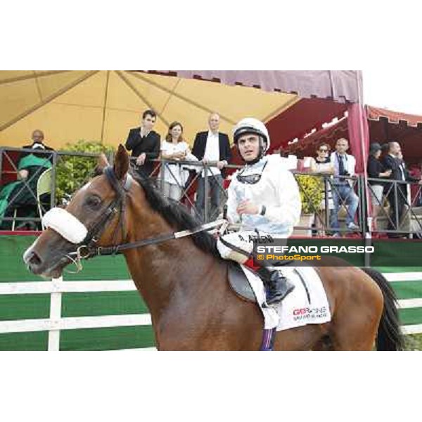 Djordje Perovic on Refuse to Bobbin wins the Premio Presidente della Repubblica GBI Racing Rome, Capannelle racecourse,11th may 2014 photo Stefano Grasso