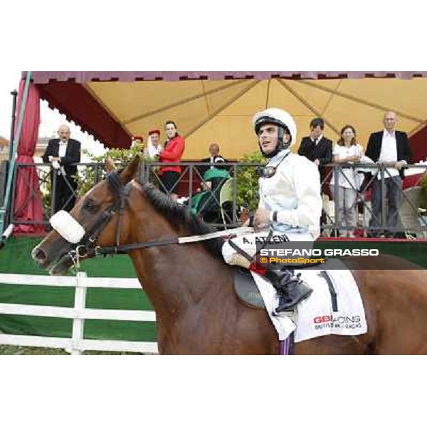 Djordje Perovic on Refuse to Bobbin wins the Premio Presidente della Repubblica GBI Racing Rome, Capannelle racecourse,11th may 2014 photo Stefano Grasso
