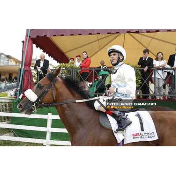 Djordje Perovic on Refuse to Bobbin wins the Premio Presidente della Repubblica GBI Racing Rome, Capannelle racecourse,11th may 2014 photo Stefano Grasso