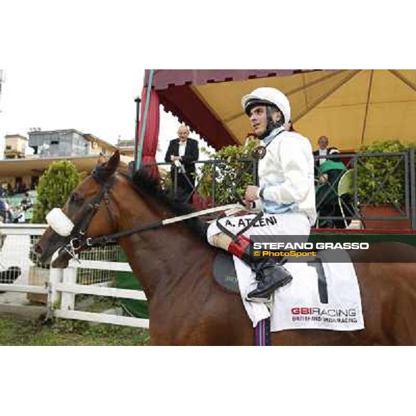 Djordje Perovic on Refuse to Bobbin wins the Premio Presidente della Repubblica GBI Racing Rome, Capannelle racecourse,11th may 2014 photo Stefano Grasso