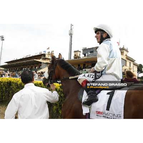 Djordje Perovic on Refuse to Bobbin wins the Premio Presidente della Repubblica GBI Racing Rome, Capannelle racecourse,11th may 2014 photo Stefano Grasso