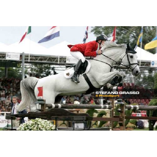 Marcus Ehning on Gitania during the Final Team Competition of Fei European Jumping Championship San Patrignano 22nd july 2005 ph. Stefano Grasso