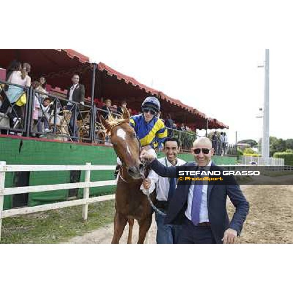 Djordje Perovic on Refuse to Bobbin wins the Premio Presidente della Repubblica GBI Racing Rome, Capannelle racecourse,11th may 2014 photo Stefano Grasso
