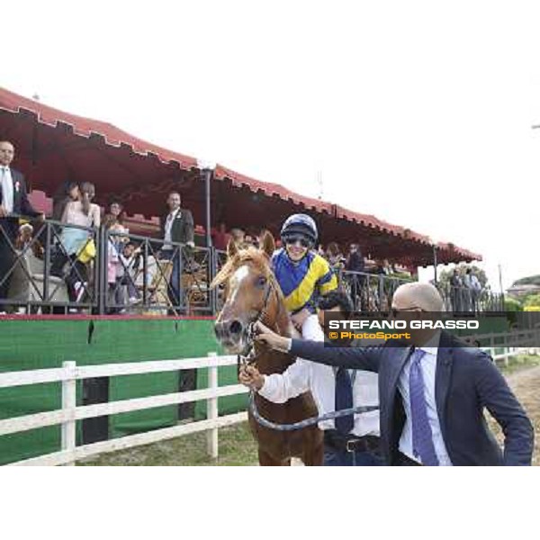 Djordje Perovic on Refuse to Bobbin wins the Premio Presidente della Repubblica GBI Racing Rome, Capannelle racecourse,11th may 2014 photo Stefano Grasso