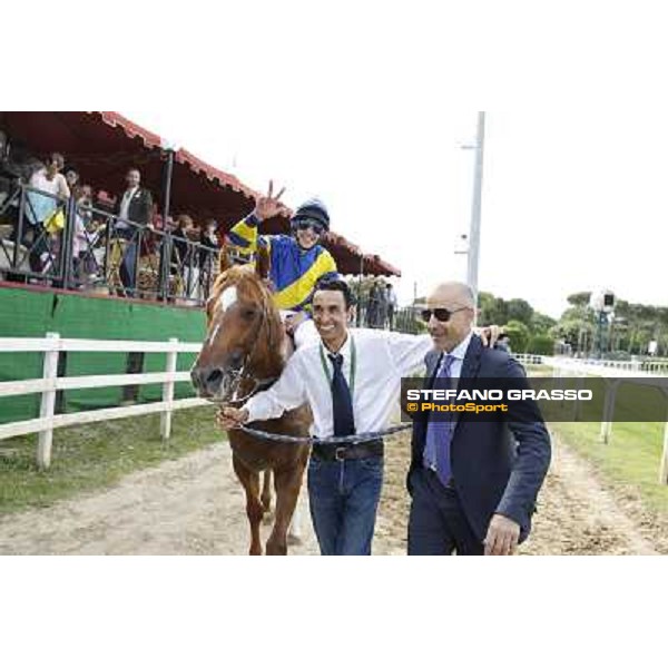 Djordje Perovic on Refuse to Bobbin wins the Premio Presidente della Repubblica GBI Racing Rome, Capannelle racecourse,11th may 2014 photo Stefano Grasso