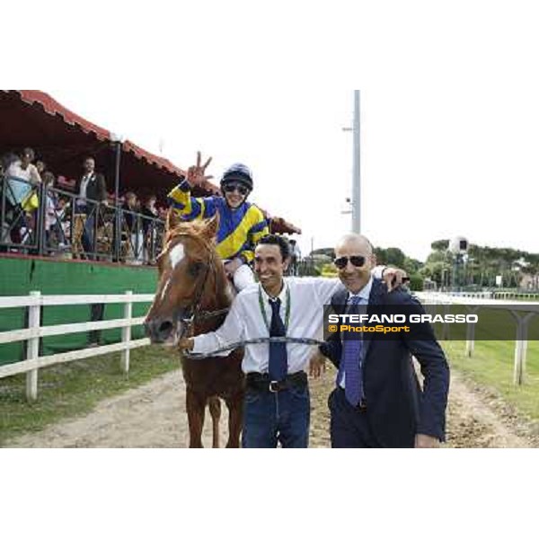 Djordje Perovic on Refuse to Bobbin wins the Premio Presidente della Repubblica GBI Racing Rome, Capannelle racecourse,11th may 2014 photo Stefano Grasso