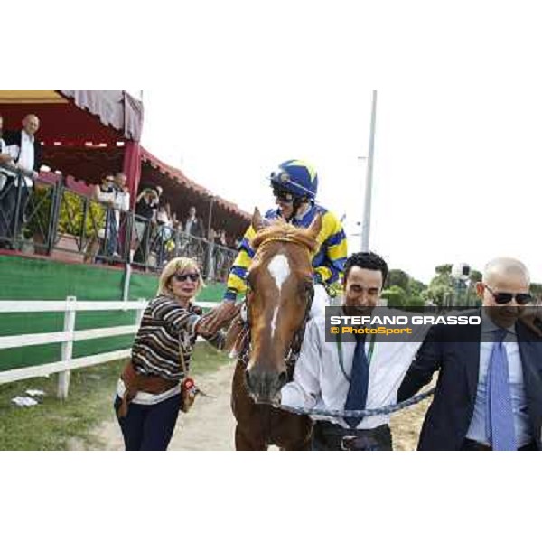 Djordje Perovic on Refuse to Bobbin wins the Premio Presidente della Repubblica GBI Racing Rome, Capannelle racecourse,11th may 2014 photo Stefano Grasso