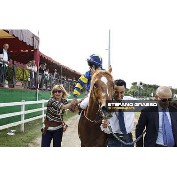 Djordje Perovic on Refuse to Bobbin wins the Premio Presidente della Repubblica GBI Racing Rome, Capannelle racecourse,11th may 2014 photo Stefano Grasso