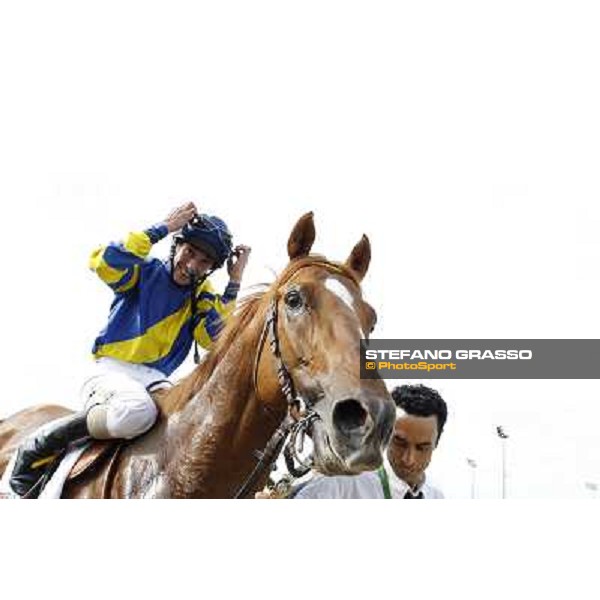 Djordje Perovic on Refuse to Bobbin wins the Premio Presidente della Repubblica GBI Racing Rome, Capannelle racecourse,11th may 2014 photo Stefano Grasso