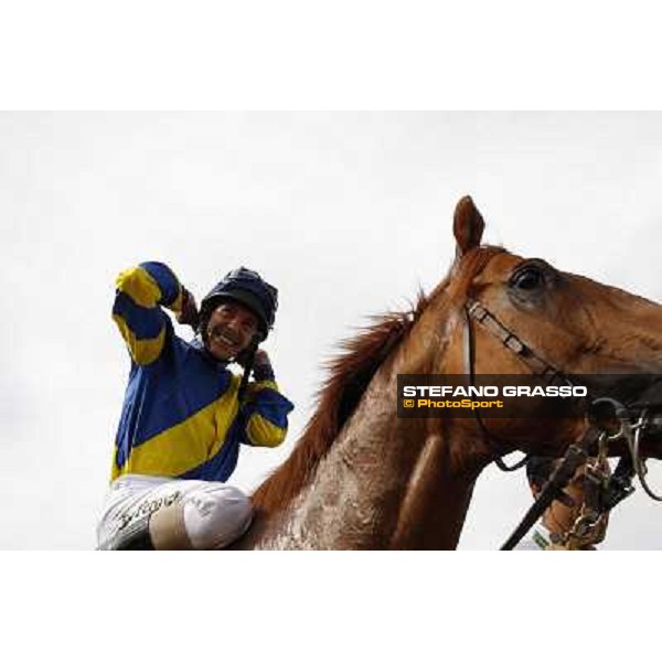 Djordje Perovic on Refuse to Bobbin wins the Premio Presidente della Repubblica GBI Racing Rome, Capannelle racecourse,11th may 2014 photo Stefano Grasso