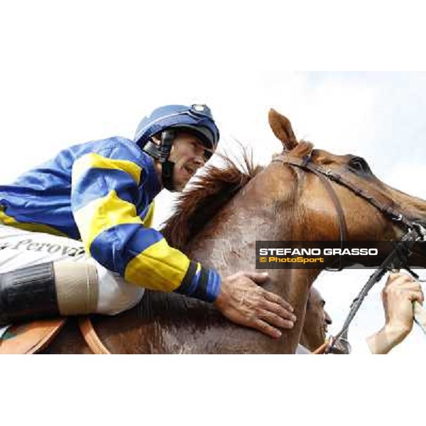 Djordje Perovic on Refuse to Bobbin wins the Premio Presidente della Repubblica GBI Racing Rome, Capannelle racecourse,11th may 2014 photo Stefano Grasso