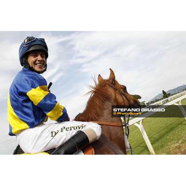 Djordje Perovic on Refuse to Bobbin wins the Premio Presidente della Repubblica GBI Racing Rome, Capannelle racecourse,11th may 2014 photo Stefano Grasso