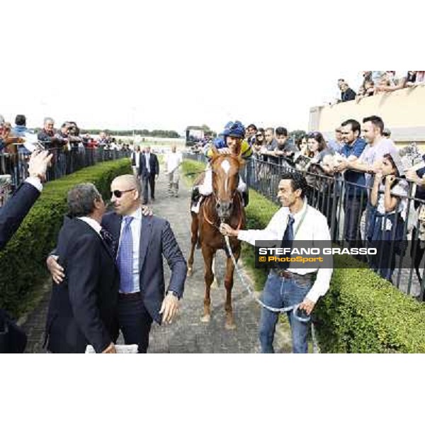 Djordje Perovic on Refuse to Bobbin wins the Premio Presidente della Repubblica GBI Racing Rome, Capannelle racecourse,11th may 2014 photo Stefano Grasso