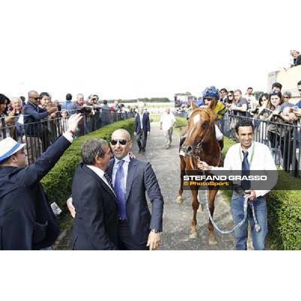 Djordje Perovic on Refuse to Bobbin wins the Premio Presidente della Repubblica GBI Racing Rome, Capannelle racecourse,11th may 2014 photo Stefano Grasso