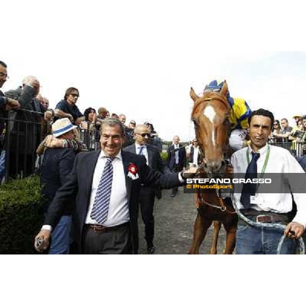 Djordje Perovic on Refuse to Bobbin wins the Premio Presidente della Repubblica GBI Racing Rome, Capannelle racecourse,11th may 2014 photo Stefano Grasso