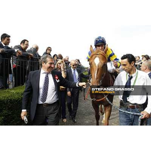 Djordje Perovic on Refuse to Bobbin wins the Premio Presidente della Repubblica GBI Racing Rome, Capannelle racecourse,11th may 2014 photo Stefano Grasso