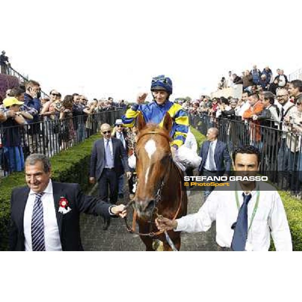 Djordje Perovic on Refuse to Bobbin wins the Premio Presidente della Repubblica GBI Racing Rome, Capannelle racecourse,11th may 2014 photo Stefano Grasso