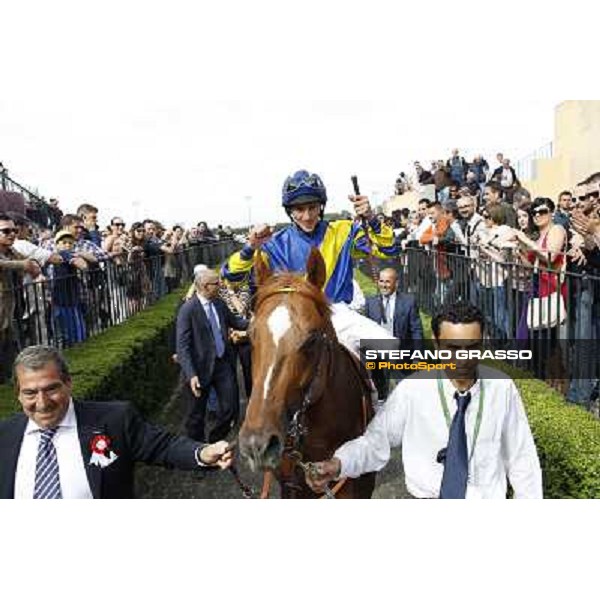 Djordje Perovic on Refuse to Bobbin wins the Premio Presidente della Repubblica GBI Racing Rome, Capannelle racecourse,11th may 2014 photo Stefano Grasso